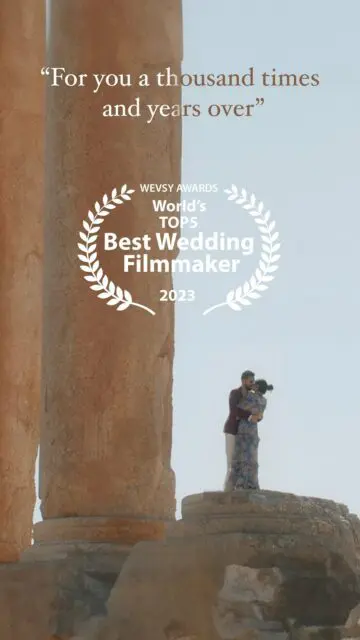 WORLD’S TOP5 BEST WEDDING FILMMAKER 2023 🏆 I am thrilled and honored to share my commitment making timeless love stories around the world has been recognized with this title, in my first attempt . Thanks to @wevsycom and the judges for this honor. Here’s a glimpse of magic, a testament to our dedication: ‘For you , a thousand times and years over’ 🎬.
Planner:@weplanevents Photographer: @andreassellinidis
#top5 #WORLDSBEST #weddingcinema #WeddingCinematography #WEVSYAWARDS #WeddingFilmMagic #LoveStoryCinema  #WeddingMemories #WeddingMoments #weddingdress #WeddingInspiration #WeddingDreams #weddingfilmmaker #bestweddingvideo #vangelis #vangelispetalias  #canon #lebaneseweddings #arabplanner #افراح #عروس #lebaneseplanners